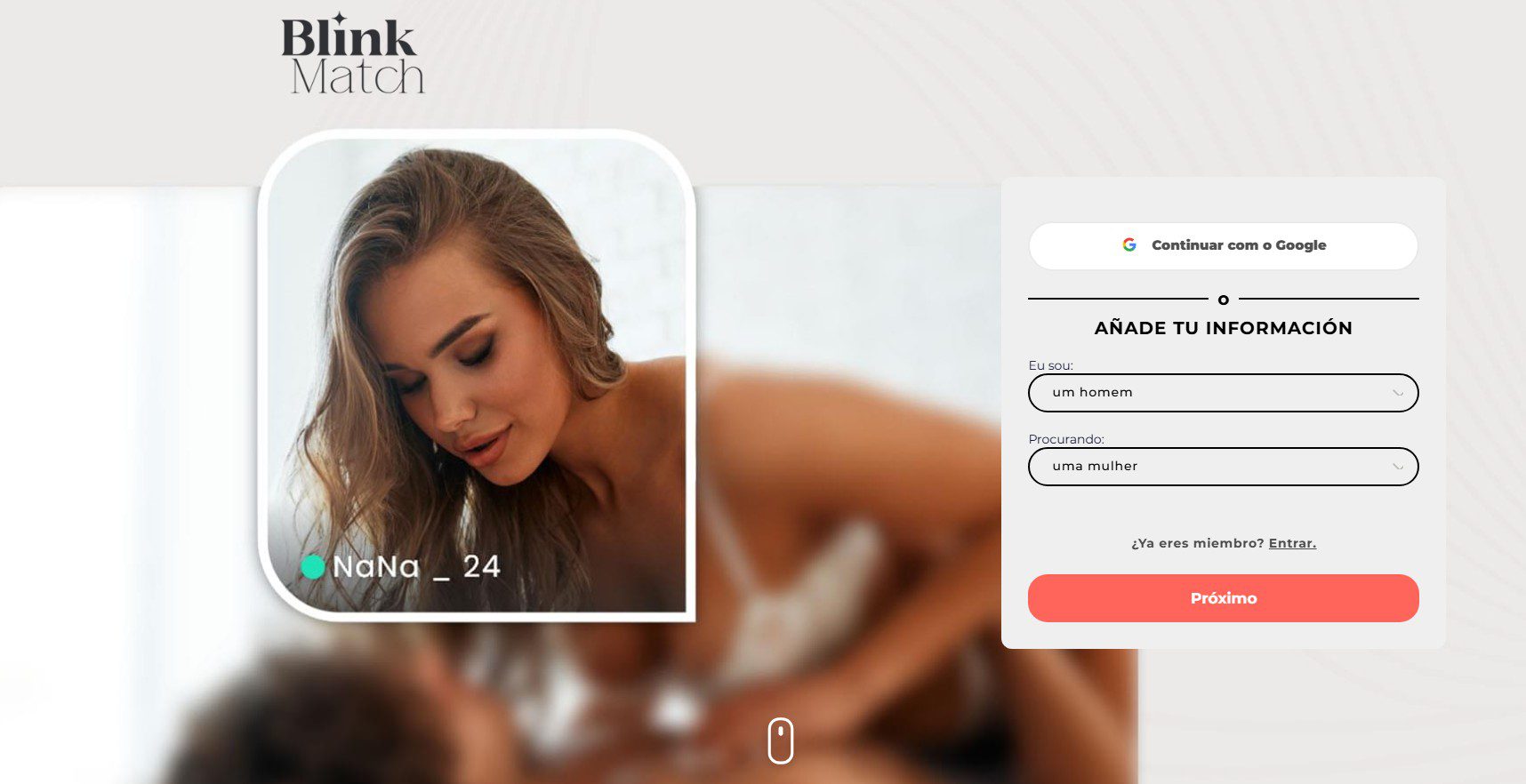 Blink-match fraude
